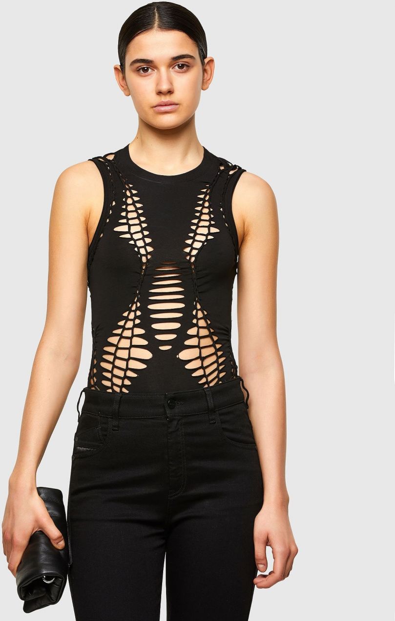 Diesel Body - T-BRAID TANK TOP čierne
