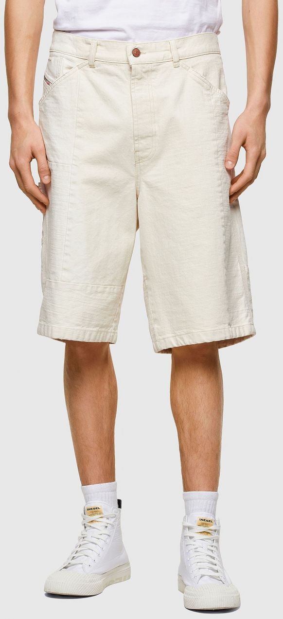 Diesel Krátke nohavice - D-FRANS-SP1 SHORTS  biele