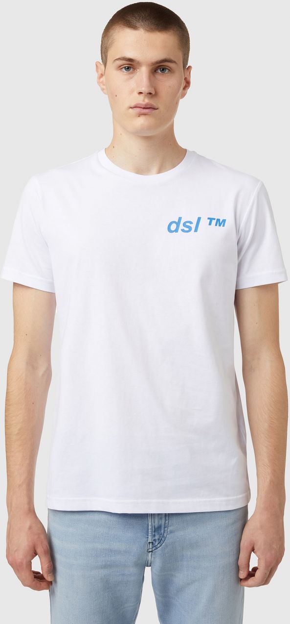Diesel Tričko - TDIEGOSB5 TSHIRT biele