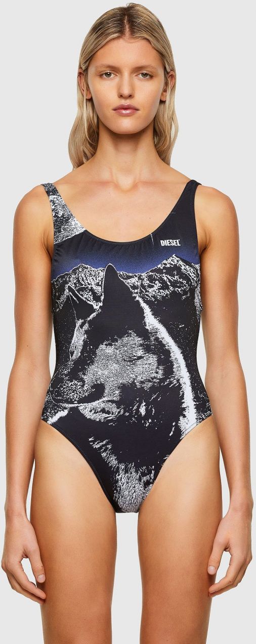 Diesel Plavky - Swimsuit čierne