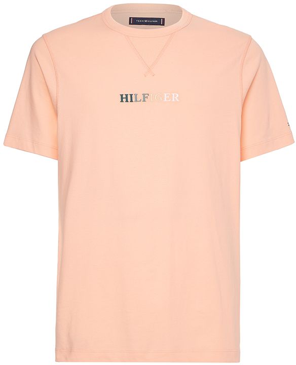Tommy Hilfiger Tričko - CONTRAST STITCH TEE oranžové