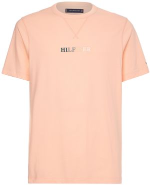 Tommy Hilfiger Tričko - CONTRAST STITCH TEE oranžové