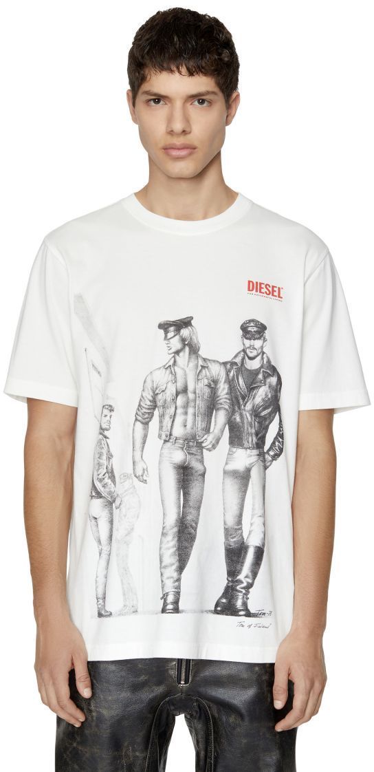 Diesel Tričko - PR-T-JUST-P5 T-SHIRT biele