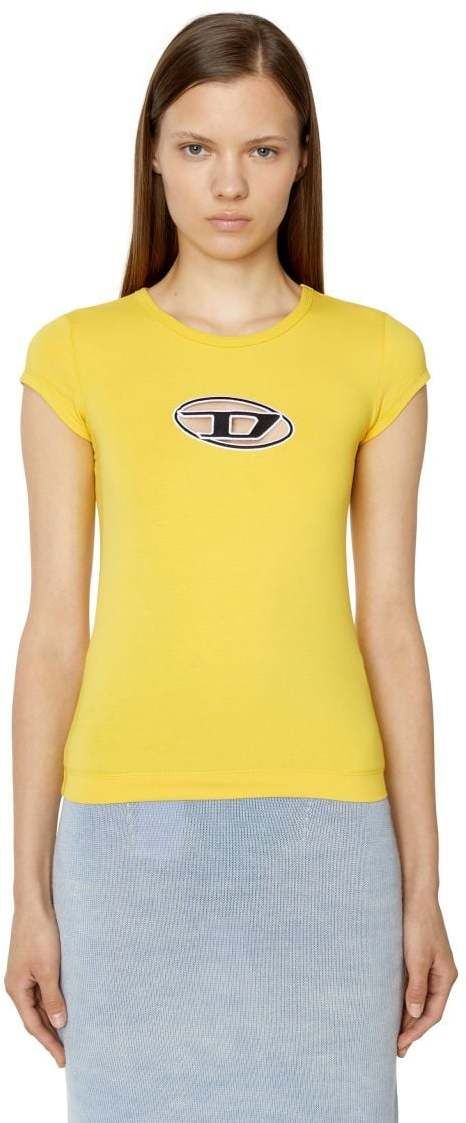 Diesel Tričko - T-ANGIE T-SHIRT žlté
