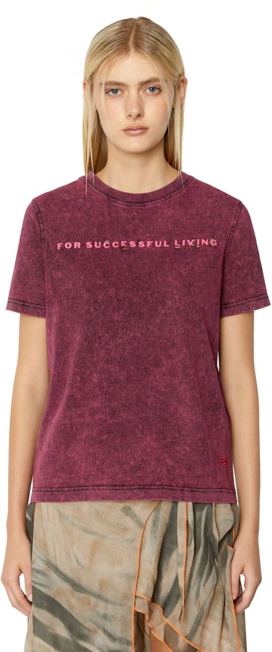 Diesel Tričko - T-REG-E4 T-SHIRT fialové