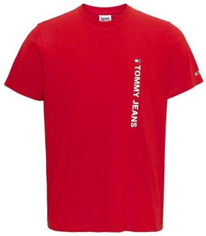 Tommy Jeans Tričko - TJM ENTRY VERTICLE TEE červené