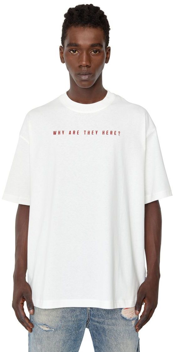 Diesel Tričko - T-WASH-E5 T-SHIRT biele