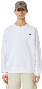 Diesel Mikina - S-ROB-DOVAL-PJ SWEAT-SHIRT biela