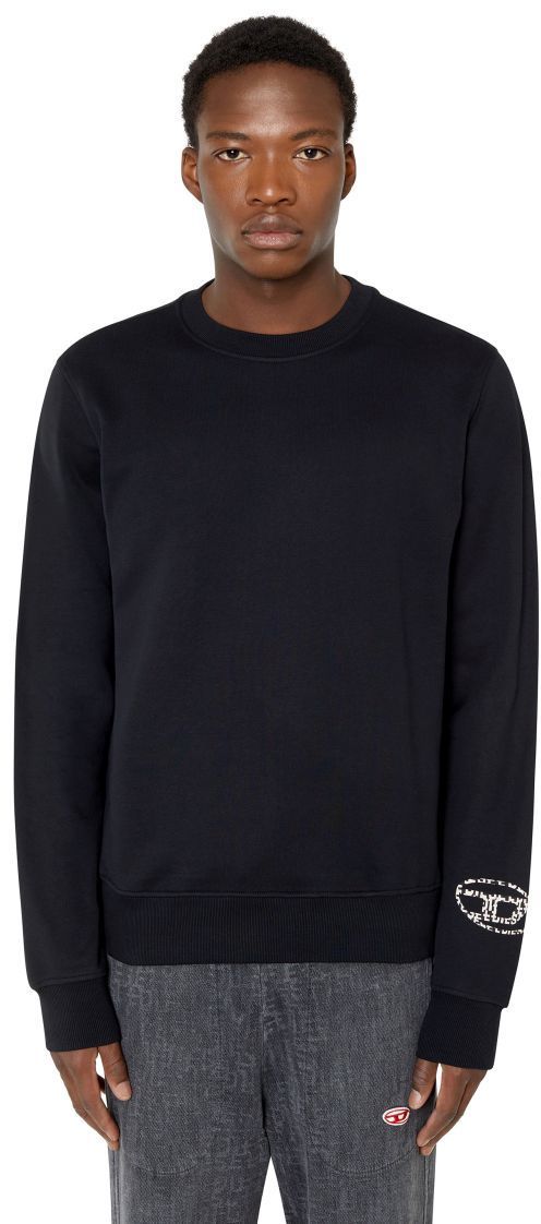 Diesel Mikina - S-GINN-D-MON SWEAT-SHIRT čierna