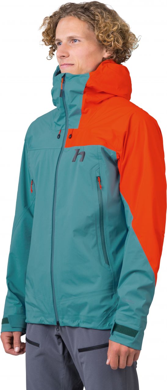 Men's hardshell jacket Hannah NEXUS brittany blue/spicy orange