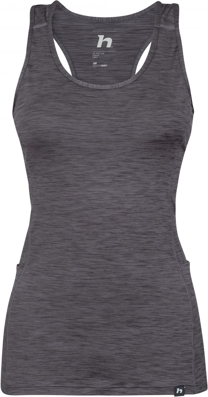 Women's quick-drying tank top Hannah RINA anthracite mel