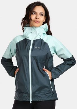 Women's outdoor hardshell jacket Kilpi HURRICANE-W Dark green