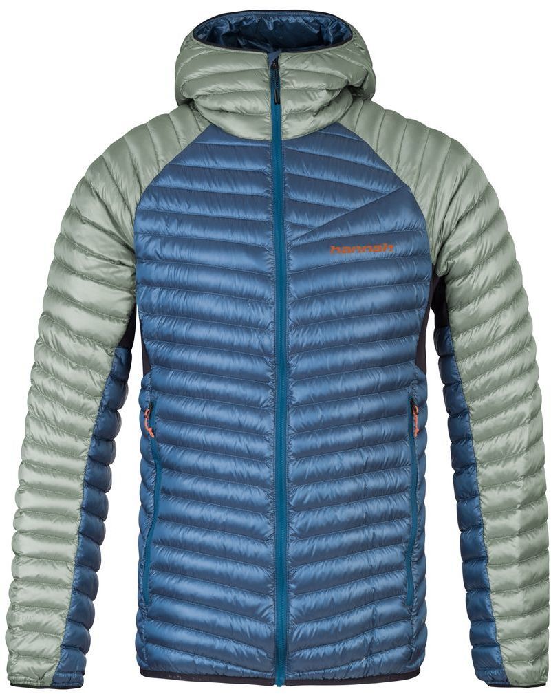 Men's down jacket Hannah MIO HOODY lily pad/sailor blue