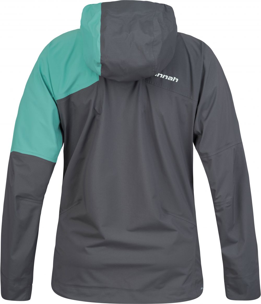 Women's hardshell jacket Hannah ADELAIDE asphalt/wasabi