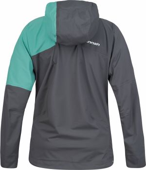 Women's hardshell jacket Hannah ADELAIDE asphalt/wasabi