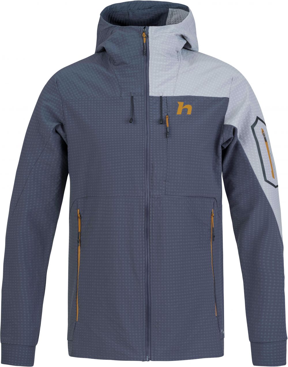 Men's lightweight jacket Hannah AREN HOODY india ink/sharkskin