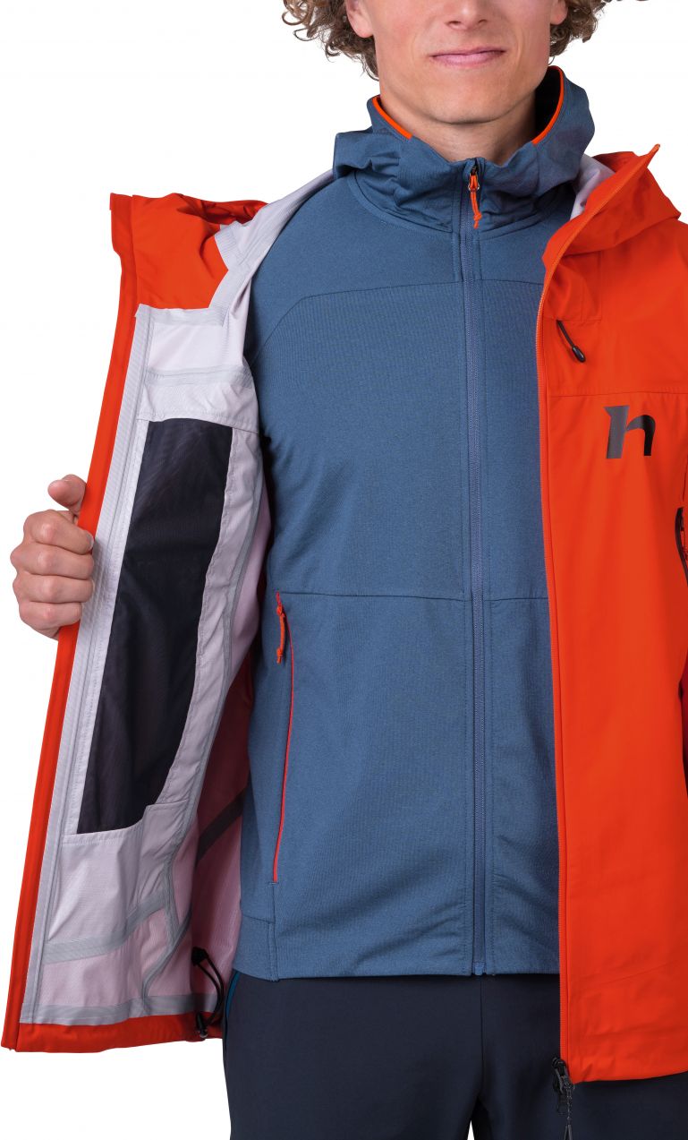 Men's hardshell jacket Hannah NEXUS spicy orange