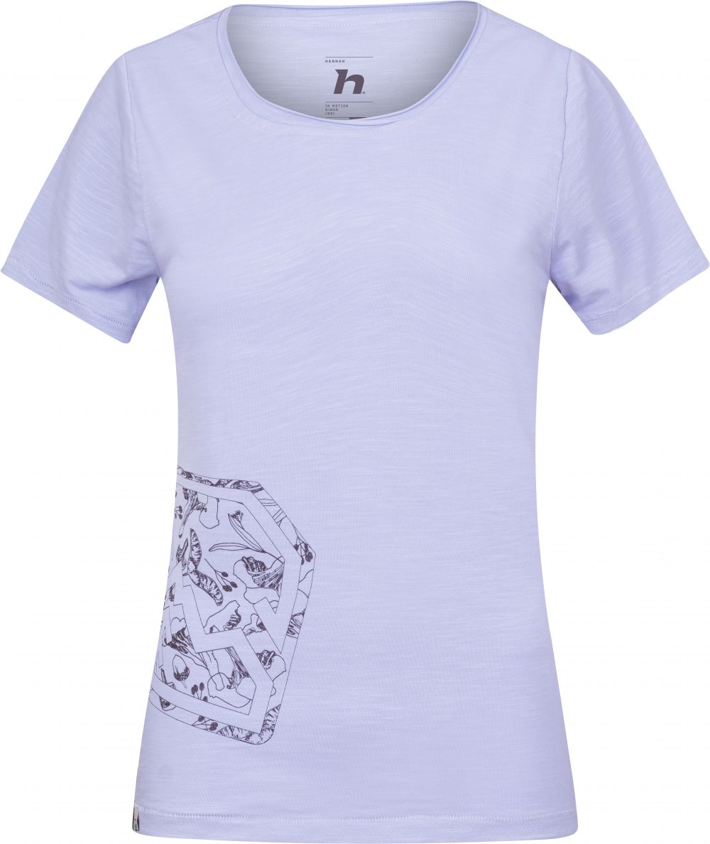 Women's cotton T-shirt Hannah ZOEY II purple heather
