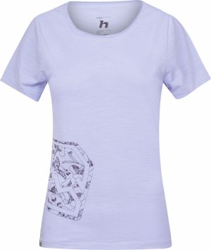 Women's cotton T-shirt Hannah ZOEY II purple heather