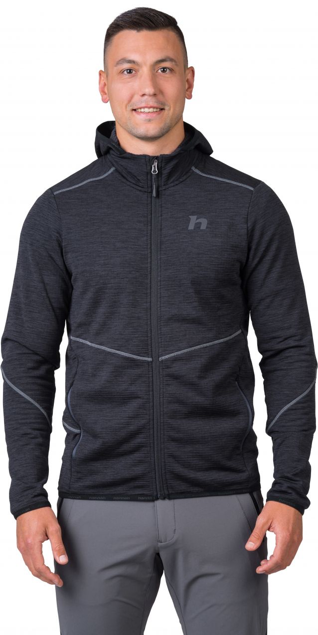 Men's sweatshirt Hannah DAMAR HOODY anthracite mel