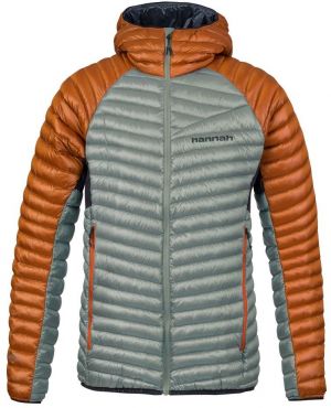 Men's down jacket Hannah MIO HOODY rust/lily pad