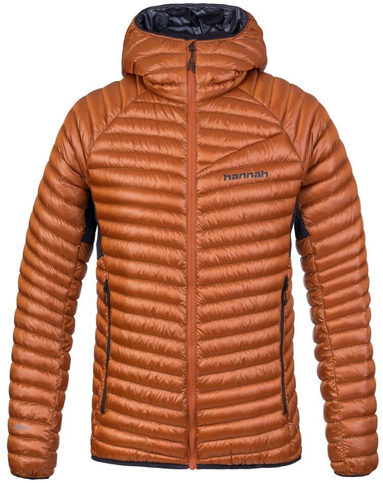 Men's down jacket Hannah MIO HOODY rust