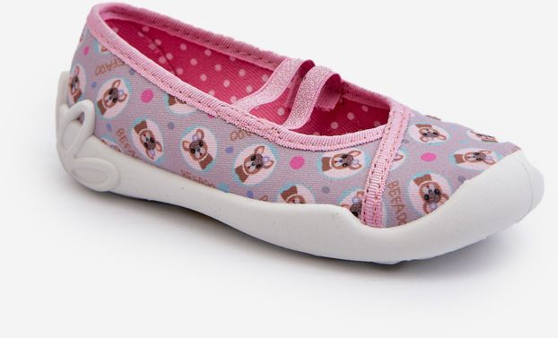 Befado Pink Ballerina Slippers