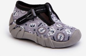 Comfortable children's slippers BEFADO grey