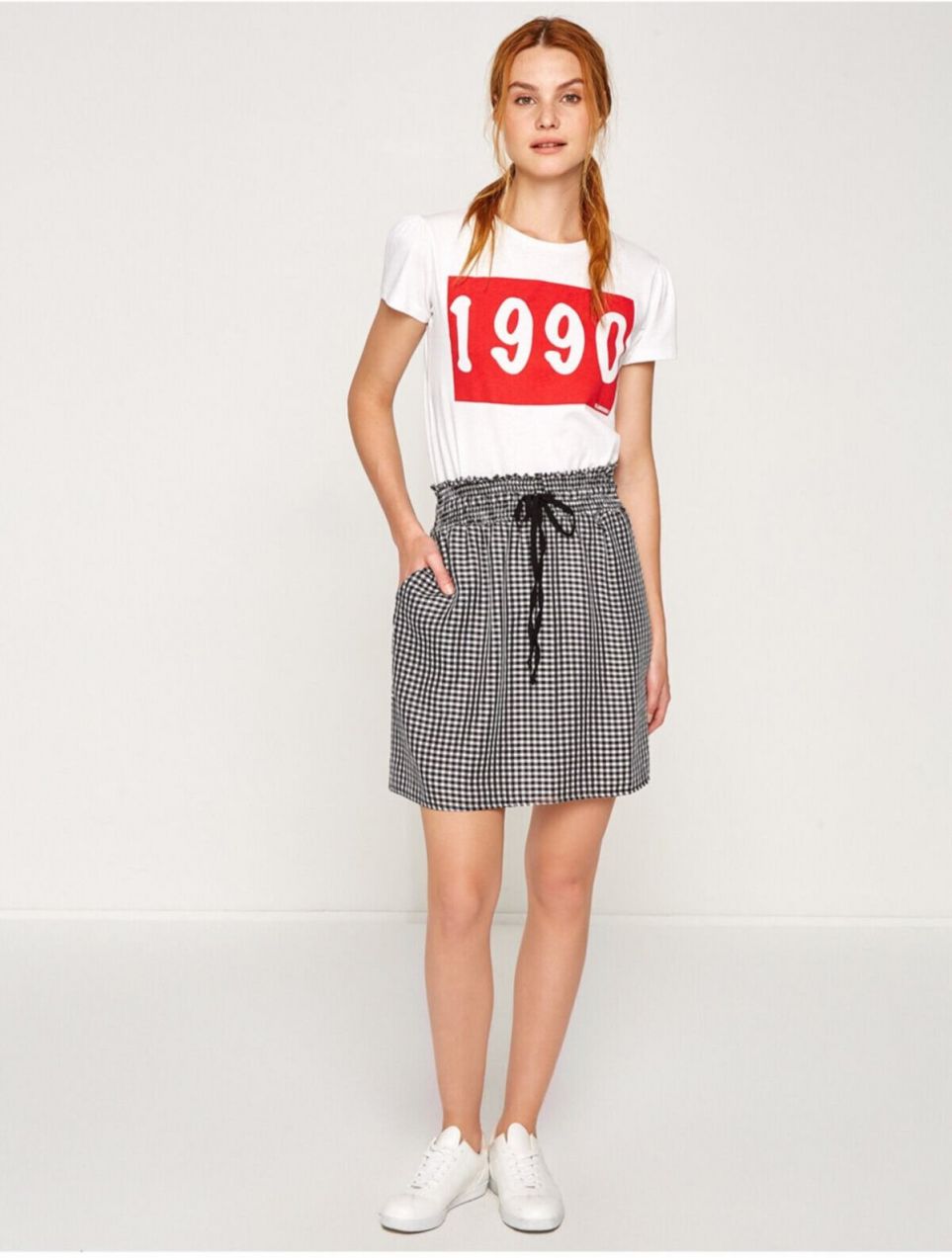 Koton Check Skirt