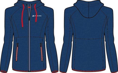 Women's sweatshirt ALPINE PRO SELENA czech blue