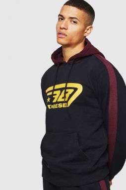 Diesel Mikina - UMLTBRANDON SWEATSHIRT čierna