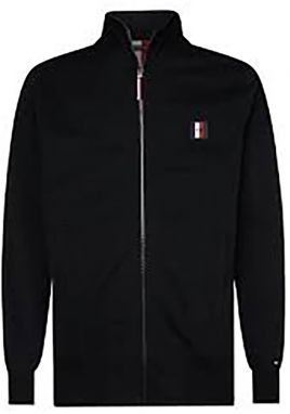 Tommy Hilfiger Mikina - TH FLEX ZIP THROUGH čierna