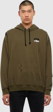 Diesel Mikina - SUMMERN71 SWEATSHIRT zelená