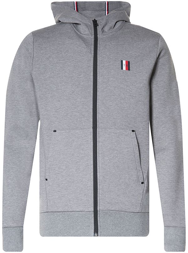 Tommy Hilfiger Mikina - MODERN ESSENTIALS ZIP HOODY sivá