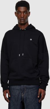 Diesel Mikina - SKRIBHOODROMOHI SWEATSHIRT čierna