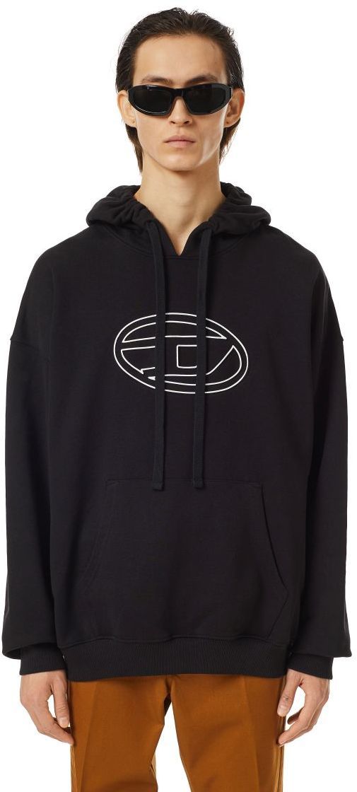 Diesel Mikina - S-UMMER-BIGOVAL SWEAT-SHI čierna