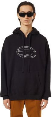 Diesel Mikina - S-UMMER-BIGOVAL SWEAT-SHI čierna