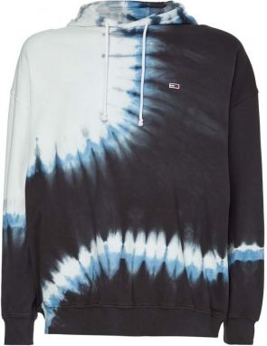 Tommy Jeans Mikina - TJM SEASONAL TIE DYE HOODIE vzorovaná