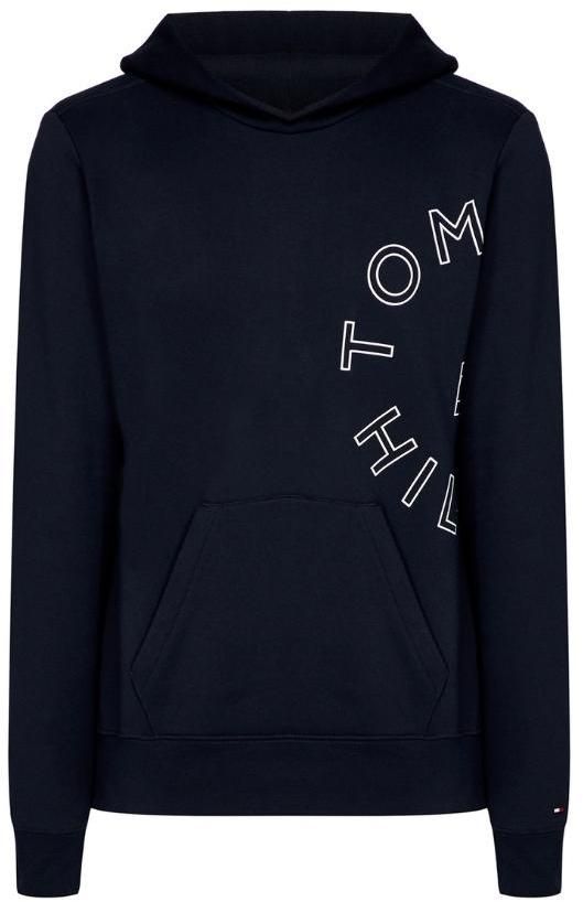 Tommy Hilfiger Mikina - ROUNDALL GRAPHIC HOODY modrá