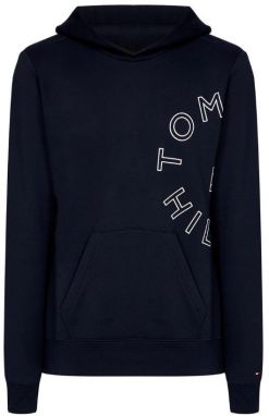 Tommy Hilfiger Mikina - ROUNDALL GRAPHIC HOODY modrá