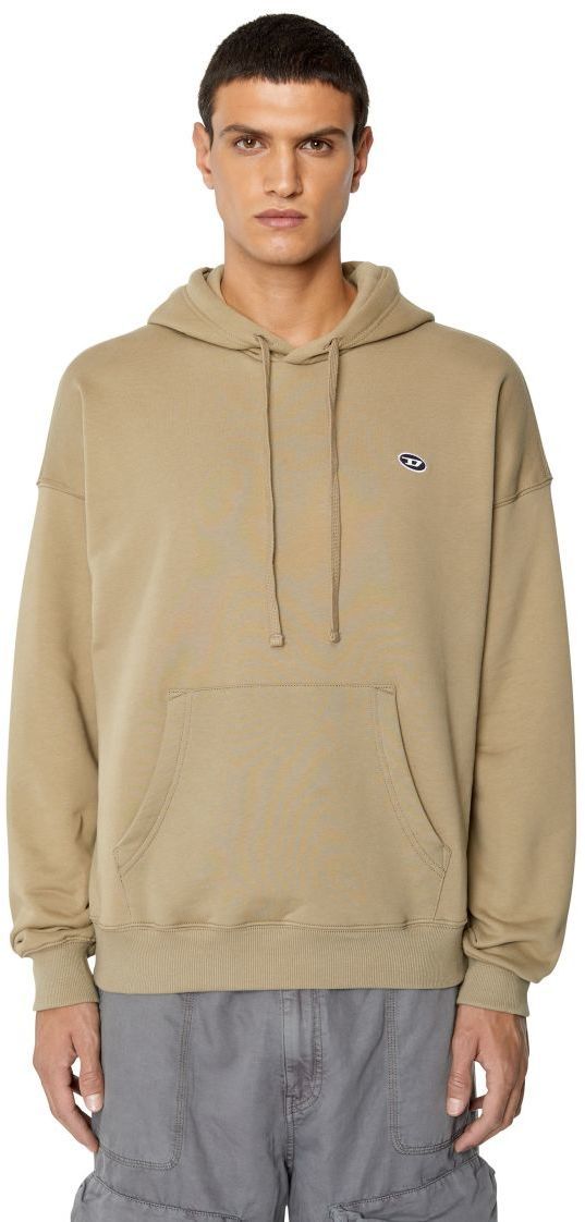Diesel Mikina - S-ROB-HOOD-DOVAL-PJ SWEAT-SHIR béžová