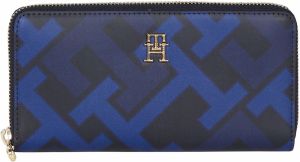 Tommy Hilfiger Peňaženka - ICONIC TOMMY LRG ZA modrá