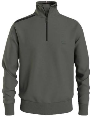 Tommy Hilfiger Mikina - TECH ESSENTIALS 1/4 sivá