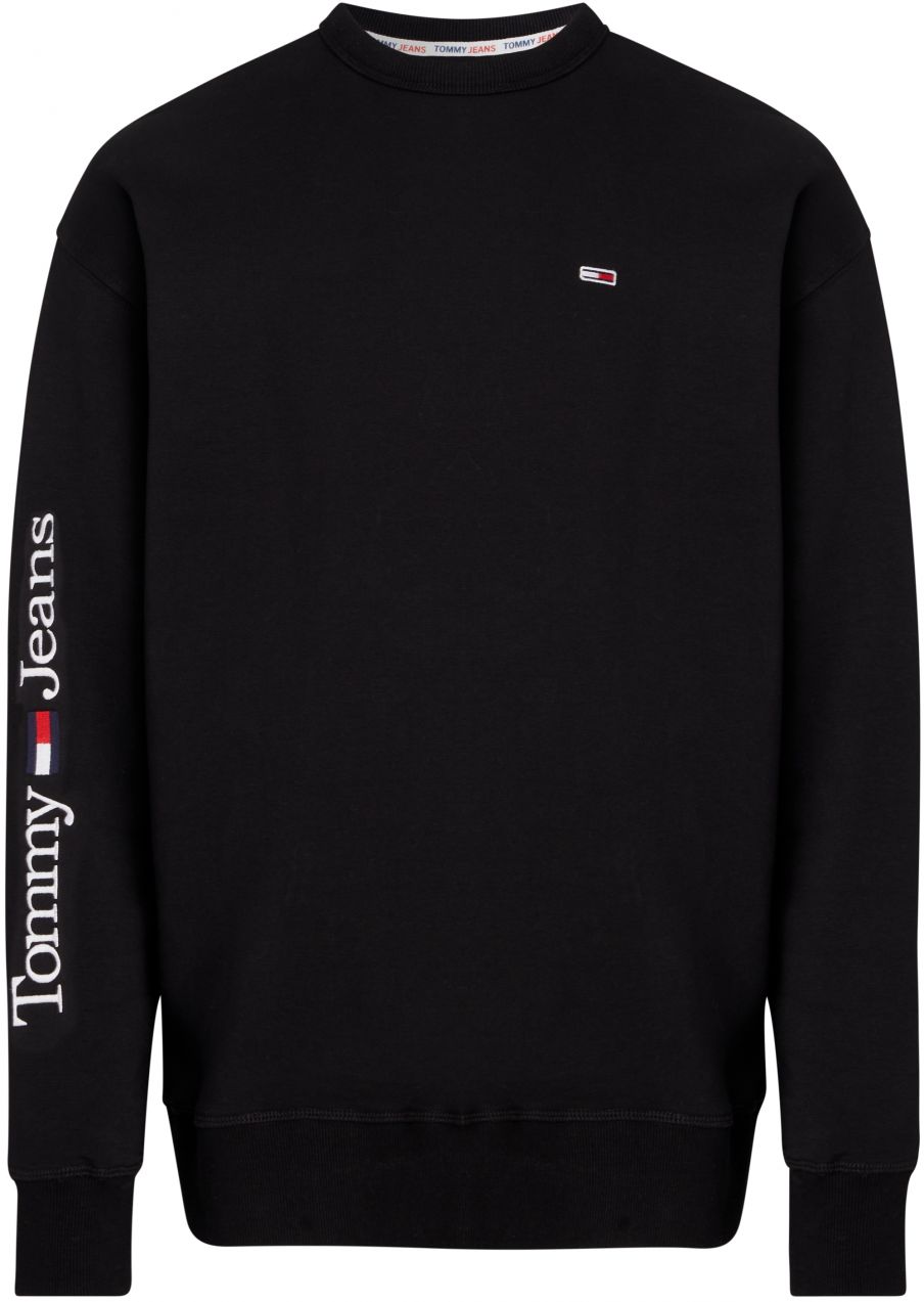 Tommy Jeans Mikina - TJM REG LINEAR PL čierna
