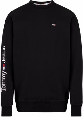 Tommy Jeans Mikina - TJM REG LINEAR PL čierna