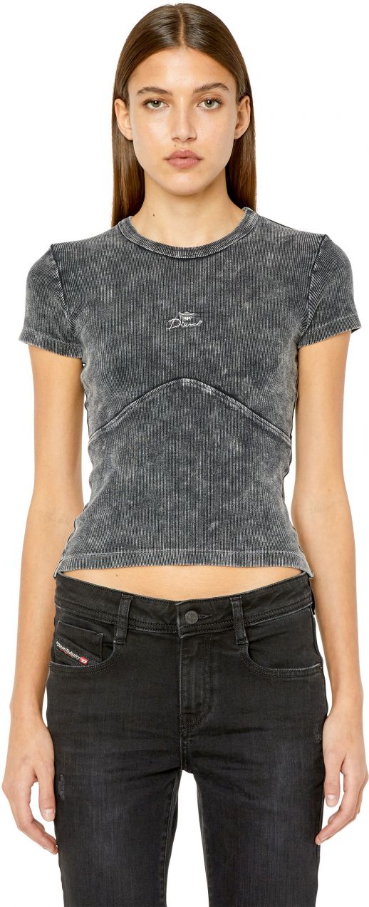 Diesel Tričko - T-SKINZIELLE T-SHIRT čierne