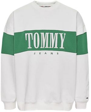 Tommy Jeans Mikina - TJM REG AUTHENTIC BL biela