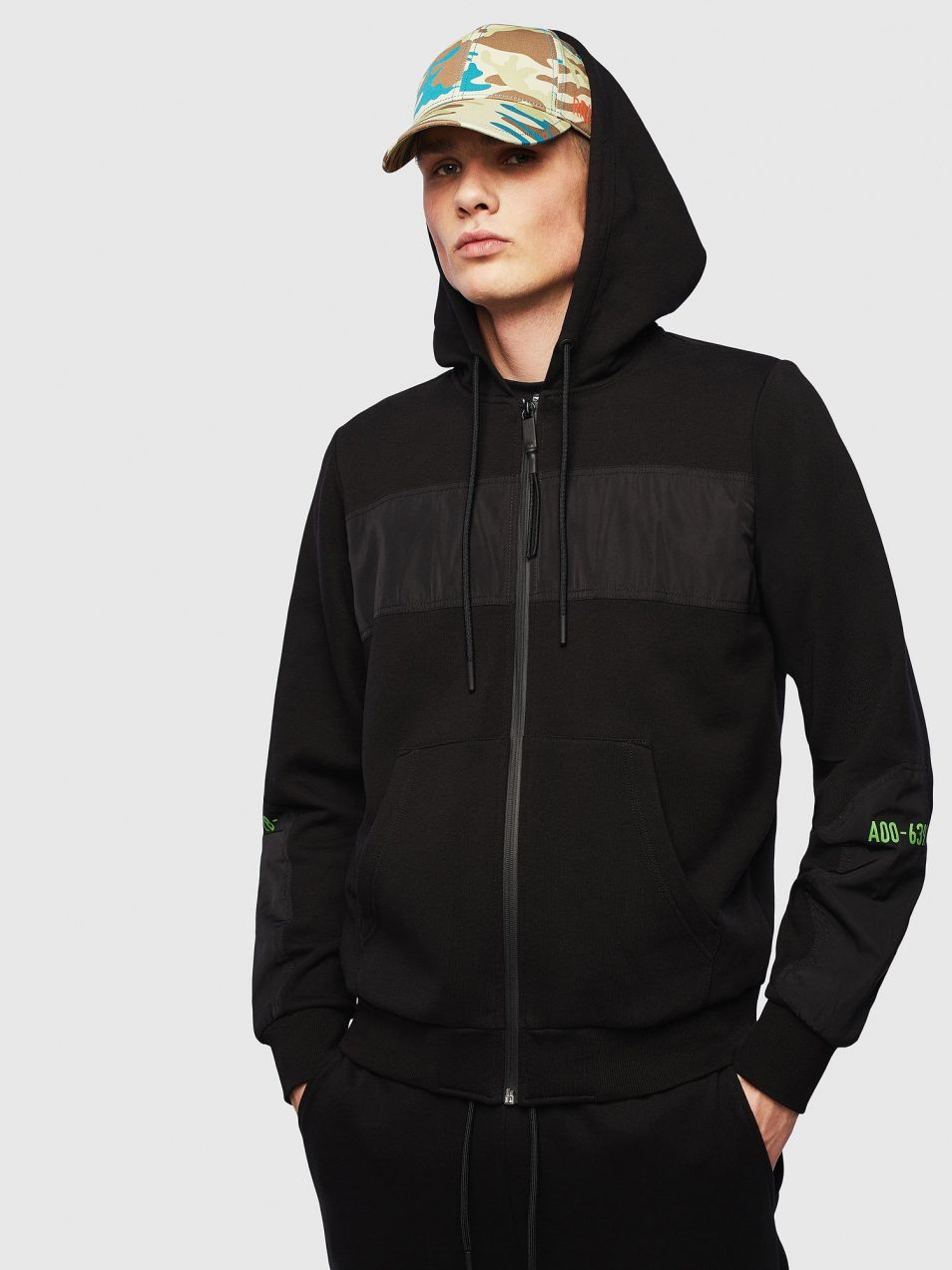 Diesel Mikina - SDIEX SWEATSHIRT čierna