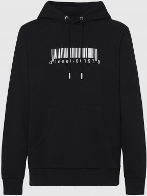 Diesel Mikina - SGIRKHOODX2 SWEATSHIRT čierna