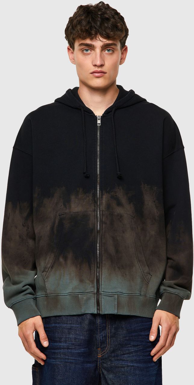 Diesel Mikina - SUMMERZIPB1 SWEATSHIRT čierna
